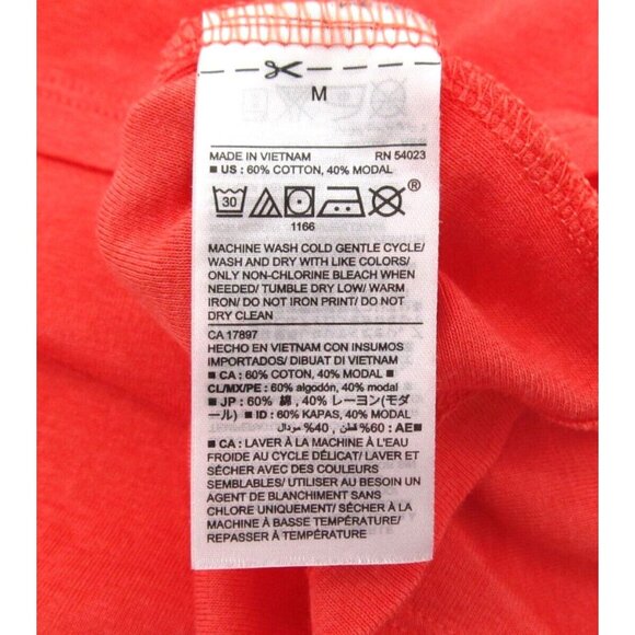 Old Navy Fitted Tee Bundle M | Orange Coral & Charcoal V-Necks - Picture 14 of 15